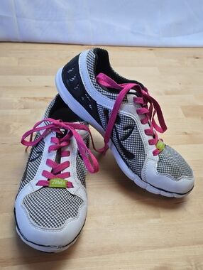 Zumba Z1 Original Fitness Dance Sneakers White/Pink Women's Size 8